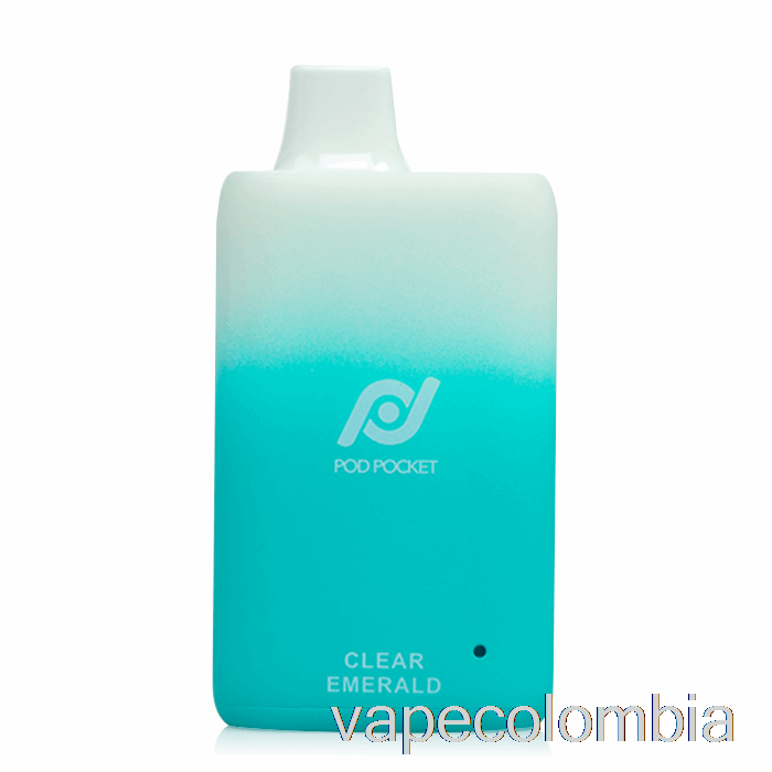 Vape Recargable Pod Pocket 7500 Desechable Esmeralda Transparente